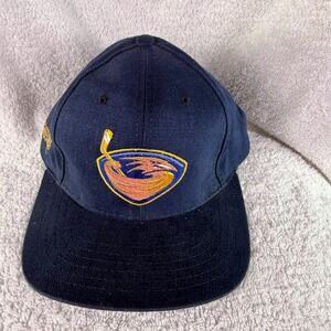 Vintage Atlanta Thrashers Hat Strap Back NHL Hockey Made In USA Amercan Needle